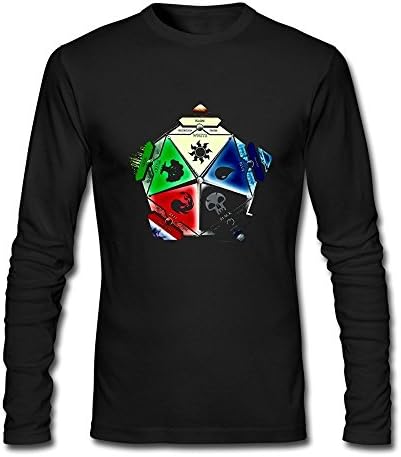 TIANYI Men's Maxresdefault Magic The Game Logo Crew Neck Long Sleeve Tee Shirts
