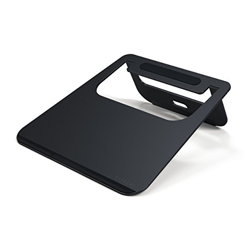 Satechi Lightweight Aluminum Portable Laptop Stand – Compatible with MacBook, MacBook Pro, Microsoft Surface Pro and more (Matte Black)