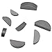 Metal Woodruff Keys Semicircle key Wedges Assortment Disc Fastener Set Different Sizes Fasteners for Mechanical Industry 80 Pcs