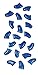 Purrdy Paws Soft Nail Caps for Dog Claws Blue Glitter XXL