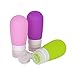 3oz Travel Bottles, ARKTEK BPA-Free and Leak proof Silicone Travel Bottle set, Portable and Squeezable Containers for Business Trip Vacation Camping (Pink + Purple + Green)