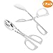 Salad Tongs, Kmeivol Heavy Duty Stainless Steel Serving Tongs, Polished Salad Servers 2 Pack, Buffet Party Catering Serving Tongs, Durable Salad Servers for Kitchen, Thickening Food Serving Tongs Set