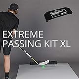 Better Hockey Extreme Passing Kit Pro XL - Great Training Aid for Shooting, Stickhandling and One Timers - Extra Large Shooting Pad with Puck Rebounder - Simulates The Feel of Real Ice