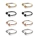 Ruifan 316L Surgical Steel CBR Horseshoe Circular Rings Nose Eyebrow Tragus Lip Ear Hoop Ring Piercing 20G 6MM 8MM 10MM 12MM
