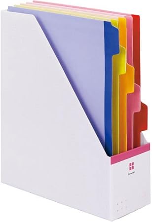 Amazon カウネット 5分類ファイルボックス 縦 ピンク 10個 ボックスファイル 文房具 オフィス用品