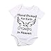 Baby Clothes,Efaster Hand Picked For Earth By My Grandpa In Heaven Letter Romper (3-6M)
