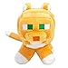 JINX Minecraft Adventure Tabby Cat Plush Stuffed Toy, Orange, 7.5