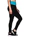 HDE Women's Maternity Yoga Pants Pregnancy Stretch Fold Over Lounge Leggings (Black with Teal, Medium)