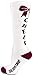 Chassé Girls' Knee-High Bow Sock White/Maroon/Black Youth