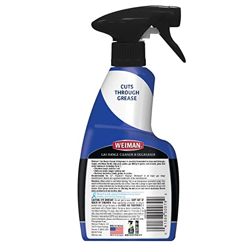 Weiman Gas Range Cleaner and Degreaser 12 Ounce Packaging May Vary