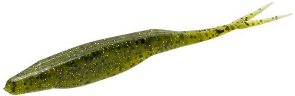 Zoom Bait Salty Super Fluke Bait-Pack of 10 (Wat Gold Glitter, 5-Inch)
