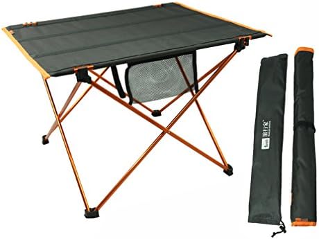 Folding Camp Table Portable Compact Lightweight Folding Roll-up Table in a Bag – Small, Light, and Easy to Carry for Camp, Beach, Outdoor