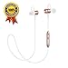 KLOKOL Wireless Bluetooth Headphones, Sports Running Headphones Lightweight Stereo Noise Cancelling Sweatproof with Mic Earbuds Cordless Earphones in Ear Headsets for iPhone Gym Workout (Rose Gold)