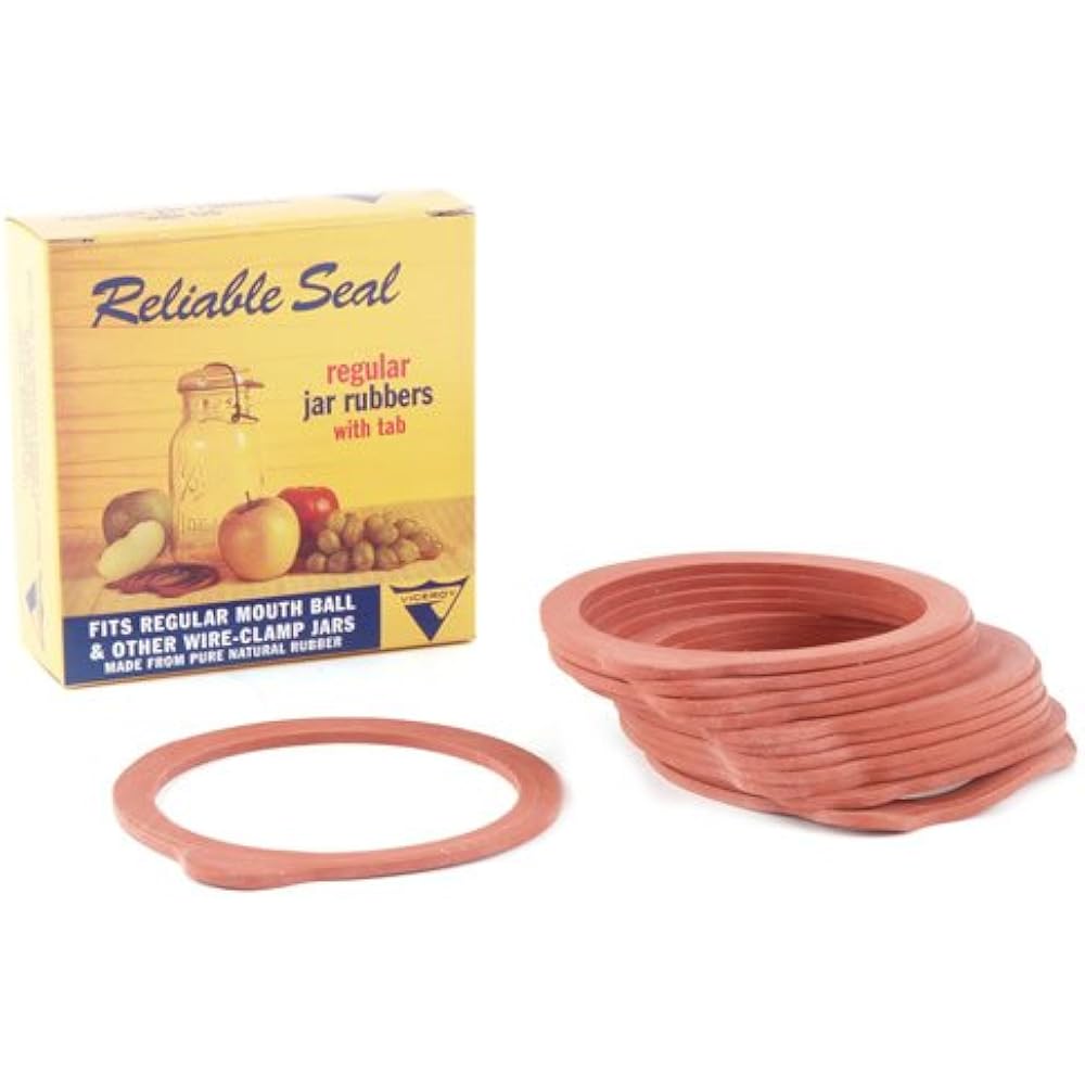Reliable Seal Canning Jar Seals, ClampDown Regular Mouth Jars, Pure Natural 12 692758174074 eBay