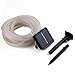 Icicle Solar Rope Lights, 33ft 100 LED Waterproof Solar String Lighting for Indoor/Outdoor, Patio, Lawn, Garden, Christmas, and Holiday Festivals Decorations (Warm White)