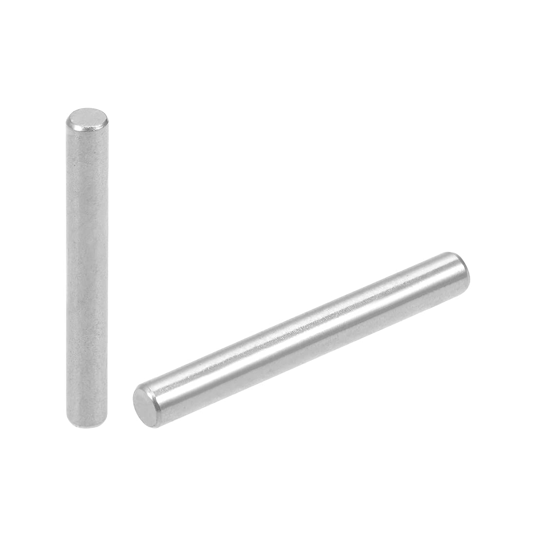 sourcing map 50Pcs 3mm x 25mm Dowel Pin 304 Stainless Steel Shelf Pegs Support Shelves Silver Tone