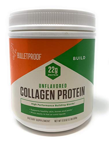 Bulletproof Collagen Protein Powder - Unflavored Hydrolyzed, Grass Fed, Pasture Raised, Ketogenic Diet, Amino Acid Building Blocks for High Performance (17.6 Ounces)