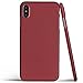 totallee iPhone X Case, Thinnest Cover Premium Fit Thin Ultra Thin Light Slim Minimal Anti-Scratch Protective - for Apple iPhone X (2017) (Burgundy Red)