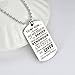danjie to My Son Tag Stainless Steel Pendant Always Remember You are Braver Than You Believe Letters Boys Necklace Military Chain Air Force Pendant