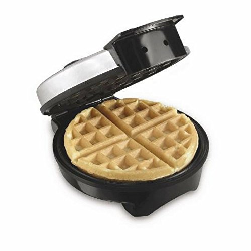 Click Here to See More Images Mini Round Waffle Maker,Belgian, No-Stick, Cool Touch Handles, 8-Inch Plate & Free eBook Home Decor