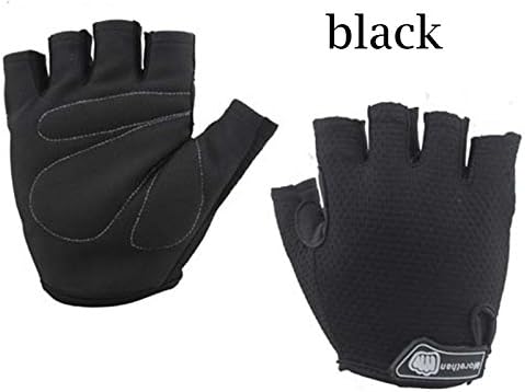 EGOODBEST Unisex Cycling Half Finger Sports Gloves for Riding Mountain Bike M L XL (Black, M)