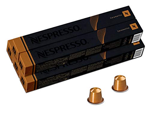 Nespresso Capsules OriginalLine, Caramelito, Medium Roast Coffee, 50 Count Coffee Pods, Brews 1.35 oz