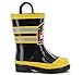Western Chief Boys Waterproof Printed Rain Boot with Easy Pull on Handles - F.d.u.s.a, 7 M US Toddler