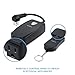 AVANTEK Outdoor Wireless Remote Control Outlet Switch Wireless Splashproof Electrical Plugs for Home and Outdoor Spaces, Black