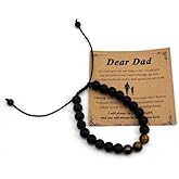 ZAHSY Natural Stone Bracelet Gifts for Dad from Daughter Fathers Day Daddy Gifts from Daughters to Dad Birthday Gifts for Father Valentines Christmas Gift for Dad Bracelet