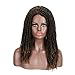 FASHION IDOL Synthetic Dreadlock Wigs 21 Inches Ombre Gold Faux Locs Wig Curly Rolls Twist Wig Wigs for Black Women