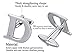 Salutto Men's Letter D Cufflinks 1 Pair with Gift Box (D)