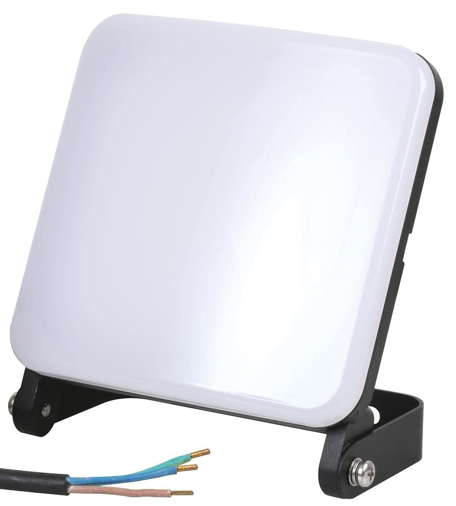 PRO ELEC 30W LED Floodlight, 2100 Lumens, Daylight White 6000K, Black, IP65 Waterproof – PELL0292