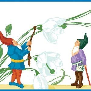 Marchenhafte Kinderzimmer Tapetenbordure Blau Abgesetzte Zwergen Tapeten Borte Mit Zwergen 1 X 5m Preisreduziert Aus Lagerbestand Amazon De Kuche Haushalt