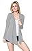 Free to Live Women's 3 Pack Light Weight Open Front Cardigans (Black, Heather Gray, Navy),X-Large