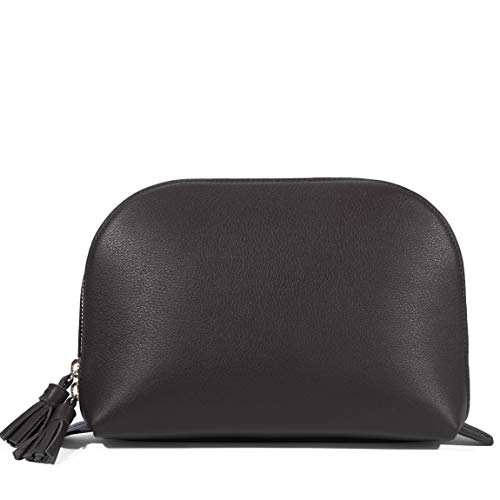 LeatherologyBlack Onyx Large Clamshell Makeup Bag