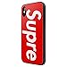 iPhone X Tempered Glass Back Case, AICase Supre Fashoin Hard Glass Back Cover Soft TPU Bumper Frame Anti-Fingerprints Anti Scratch Protective Case for Apple iPhone X/10 (Red)