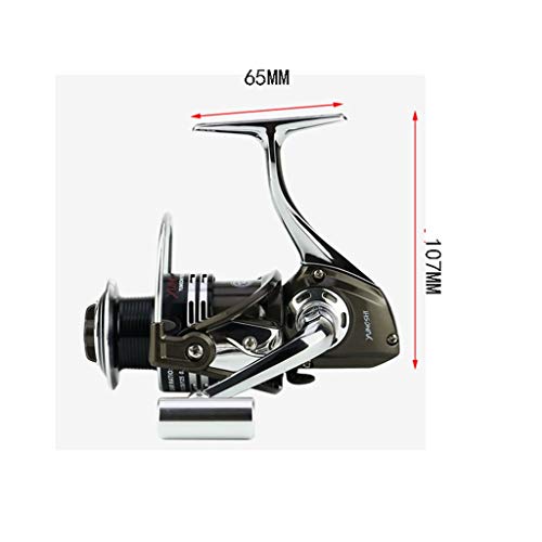 XZJJZ Full Metal Angelrolle ohne Gap-Edelstahl-Fischen-Rad-Fern Seerod Angeln Rad – Bild 4