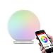 MIPOW PLAYBULB Sphere Bluetooth Smart Color Changing Night Light, Waterproof Touch Sensitive Dimmable LED Glass Orb Bulb with APP control, Wireless Charging Solution, Ideal for Home Bedroom Patio