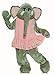 Forum Deluxe Plush Elephant Mascot Tutu, Pink/Gray, One Size Costume