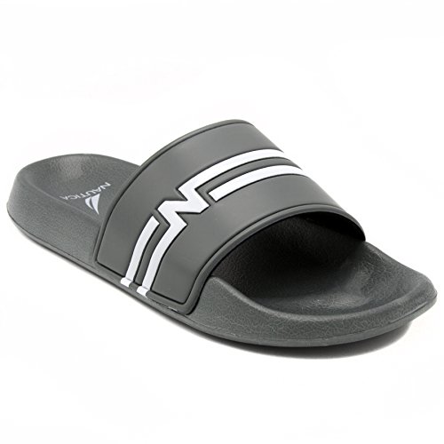 Nautica Mens Kingston Athletic Slide Comfort Sandal Radical Grey