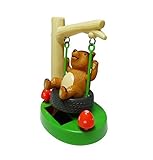 Solar Powered Swinging Bear on Tire