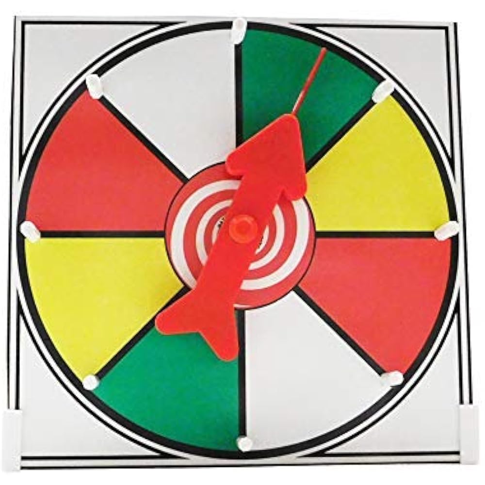 Prize Wheel 12 Inch Color Face Table Top Dry Erase Spinner Game Toys