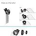Mactrem 2 in 1 Macro Lens Universal HD Camera for Mobile Cell Phone Lens Kit for iPhone 7 7Plus 6s 6 Plus 5s 5, Samsung S6 S5 Smartphones (0.45x Super Wide Angle Lens, 12.5X)
