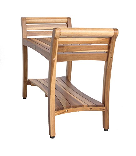 EcoDecors Symmetry Shower Bench, Natural