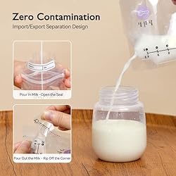 Momcozy Breastmilk Storing Bags, Temp-Sensing