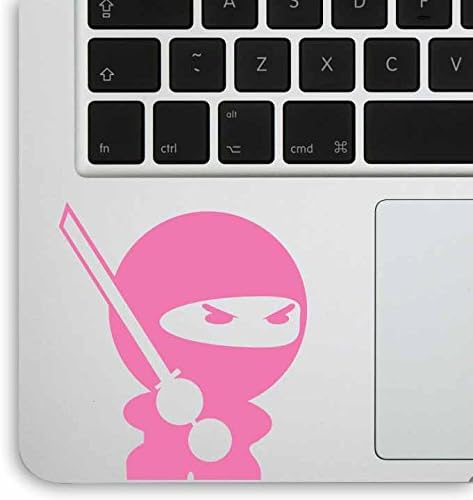 Aftermarket Graphics - 2x Qty Ninja for laptop / car / guitar Decal Sticker (PINK)