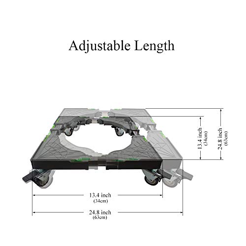 1 Movable+Adjustable+Furniture+Locking+Refrigerator