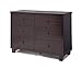 Simmons Kids Rowen Double Dresser, Black Espresso