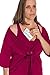 Brobe Post Surgery Robe with 6 Internal Pockets for Mastectomy, Mommy Makeover, Tummy Tuck, Open Heart Surgery -(Small, Berry)