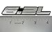 ERPART 6.2L Liter in Silver on Black Highly Polished Aluminum Silver Chrome Car Truck Engine Swap Badge Nameplate Emblem Compatible with Chevy Camaro SS Corvette Cadillac Pontiac Vauxhall (Pack of 2)